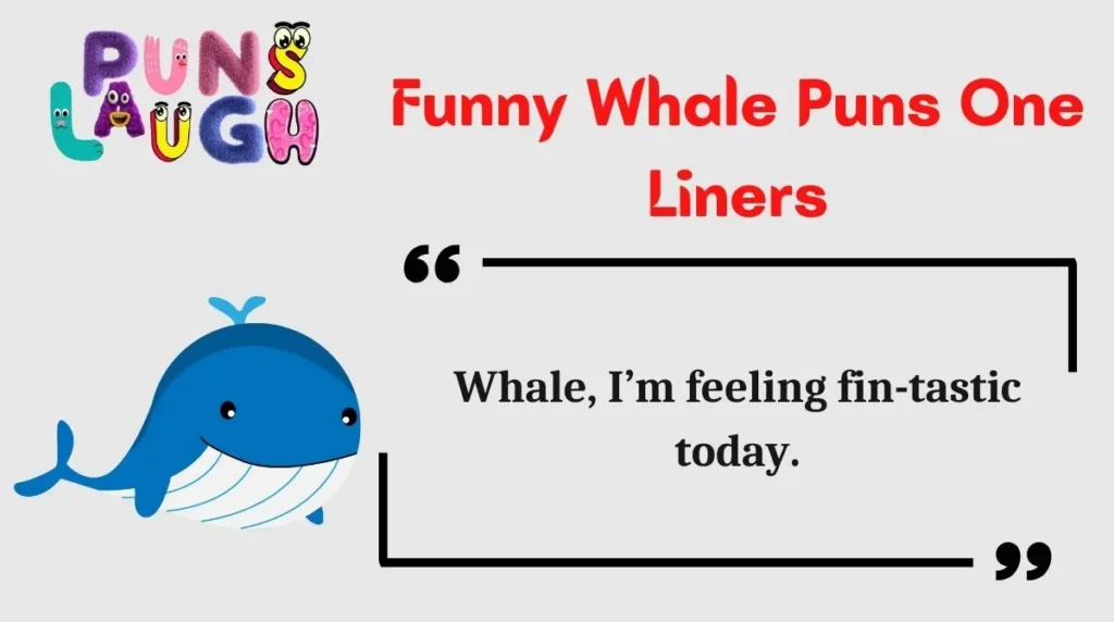 Funny Whale Puns One Liners
