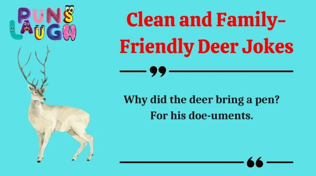 Clean and Family-Friendly Deer Jokes