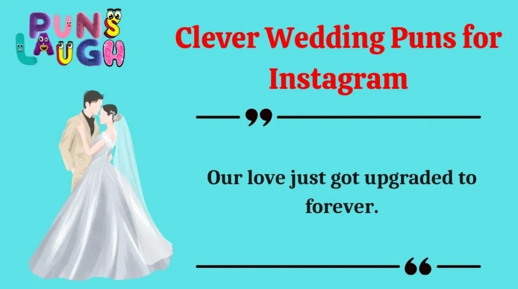 Clever Wedding Puns for Instagram