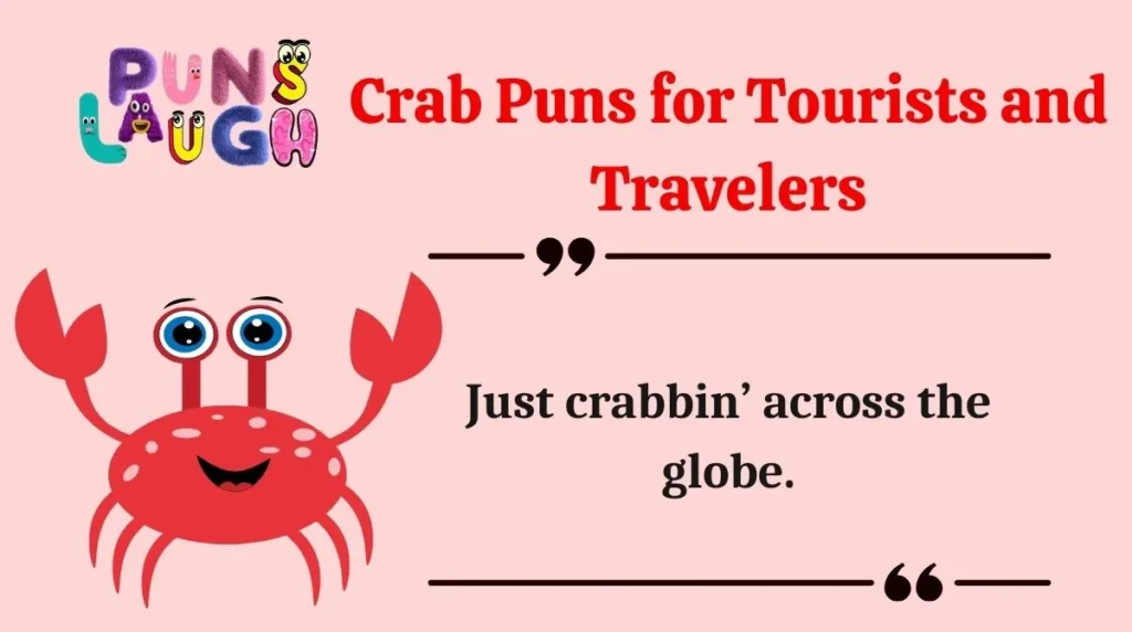 Crab Puns for Tourists and Travelers