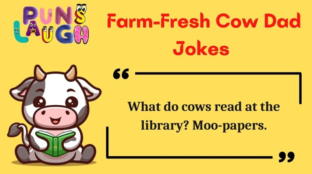 Farm-Fresh Cow Dad Jokes 