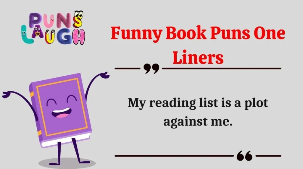 Funny Book Puns One Liners
