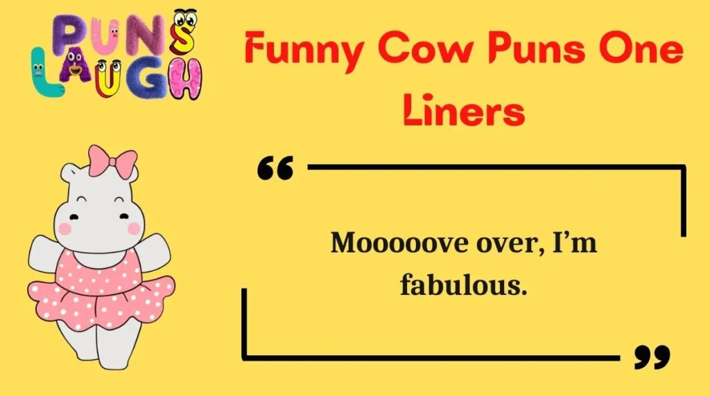 Funny Cow Puns One Liners