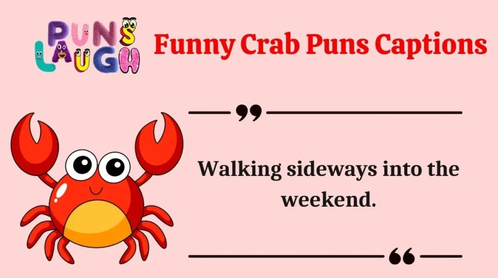 Funny Crab Puns Captions