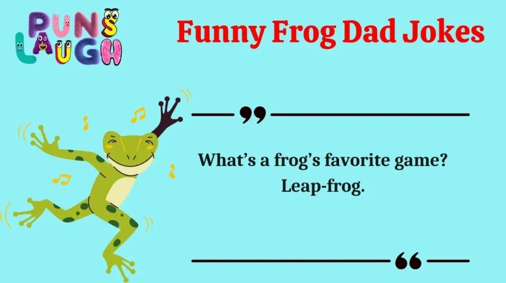 Funny Frog Dad Jokes