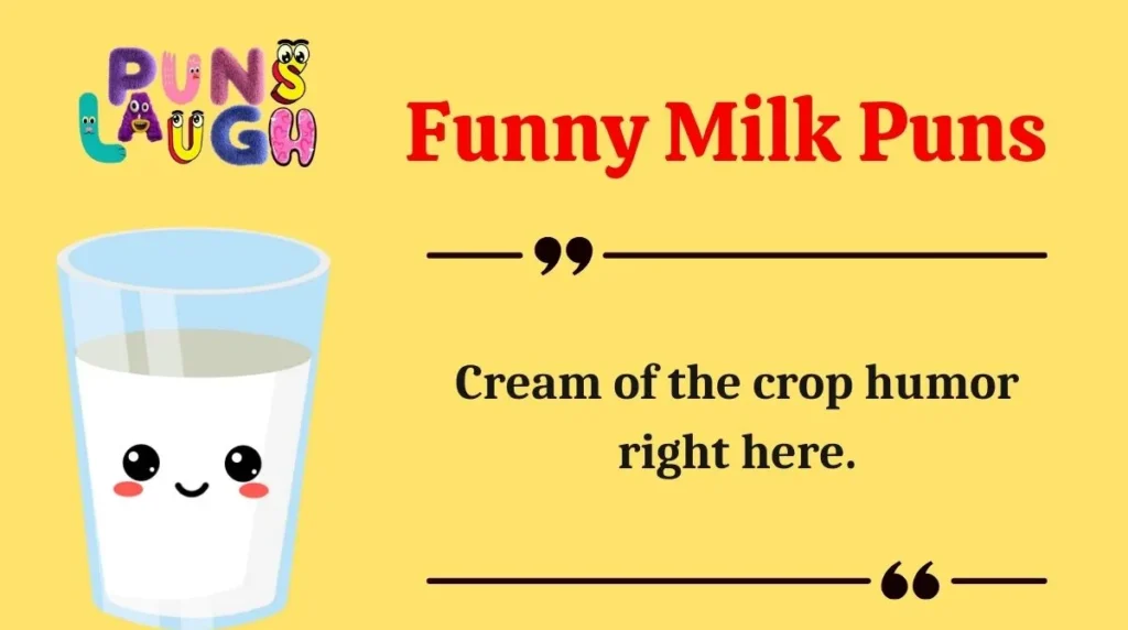 Funny Milk Puns