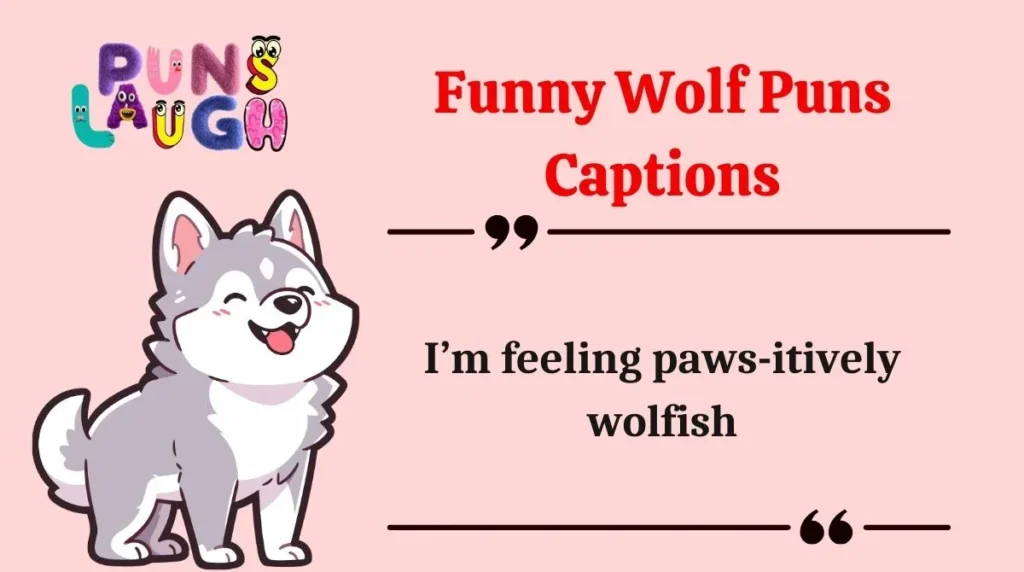Funny Wolf Puns Captions