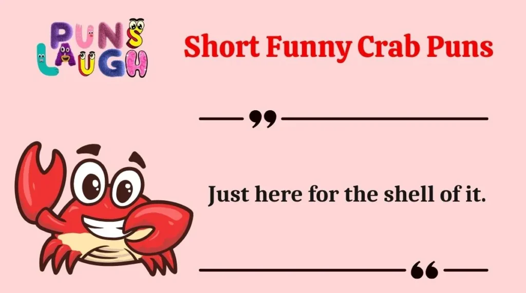 Short Funny Crab Puns