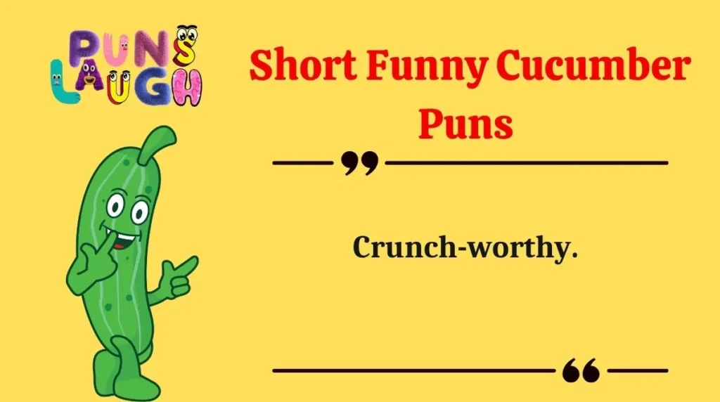  Short Funny Cucumber Puns