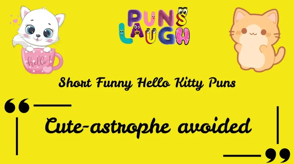 Short Funny Hello Kitty Puns