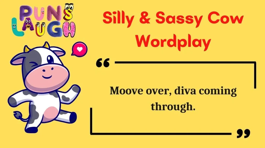 Silly & Sassy Cow Wordplay