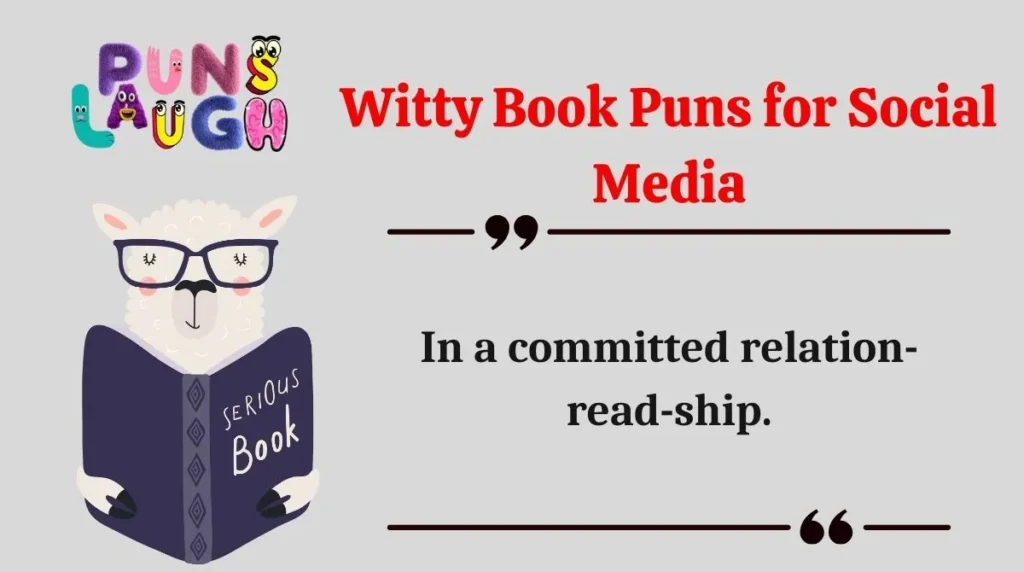 Witty Book Puns for Social Media