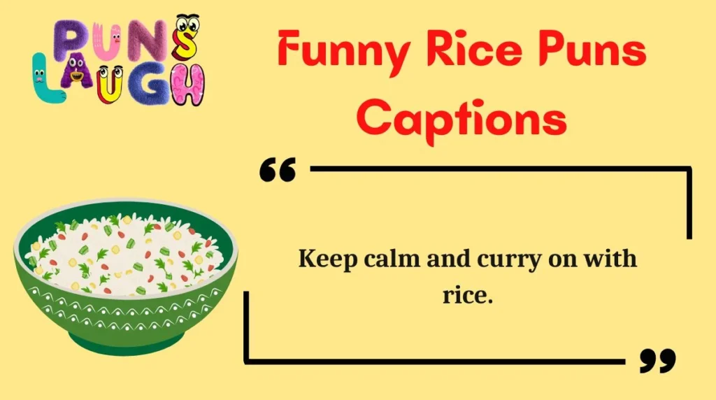 Funny Rice Puns Captions
