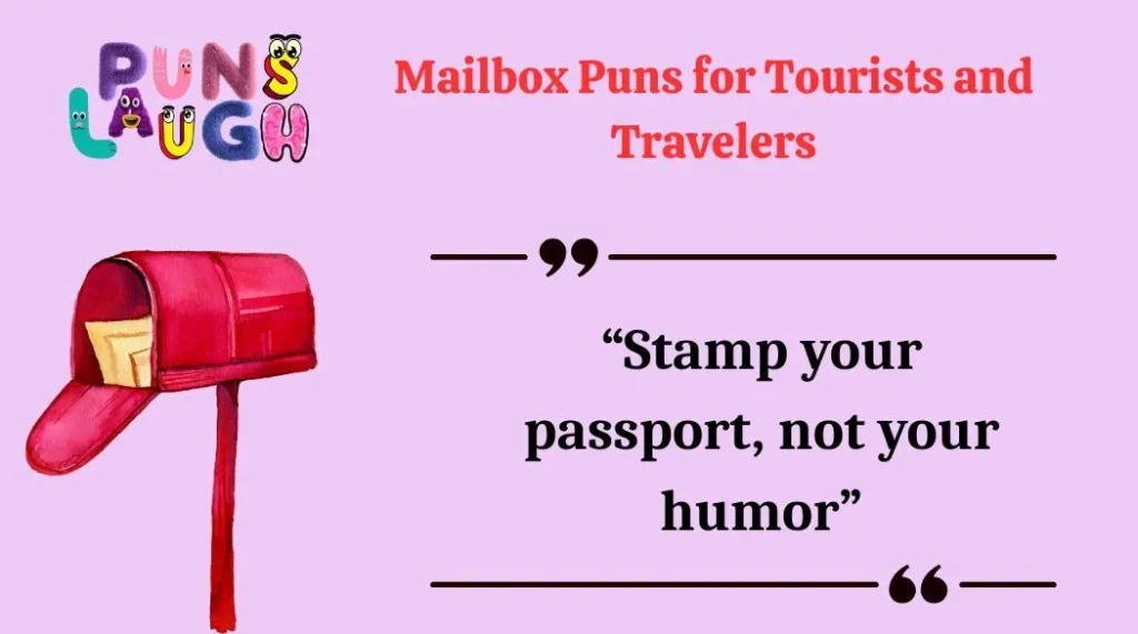 Mailbox Puns for Tourists and Travelers