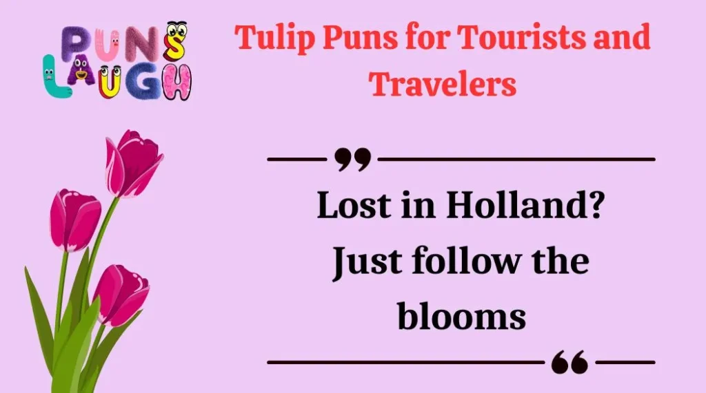 Tulip Puns for Tourists and Travelers