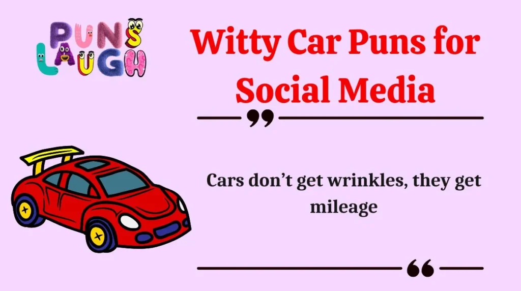 Witty Car Puns for Social Media