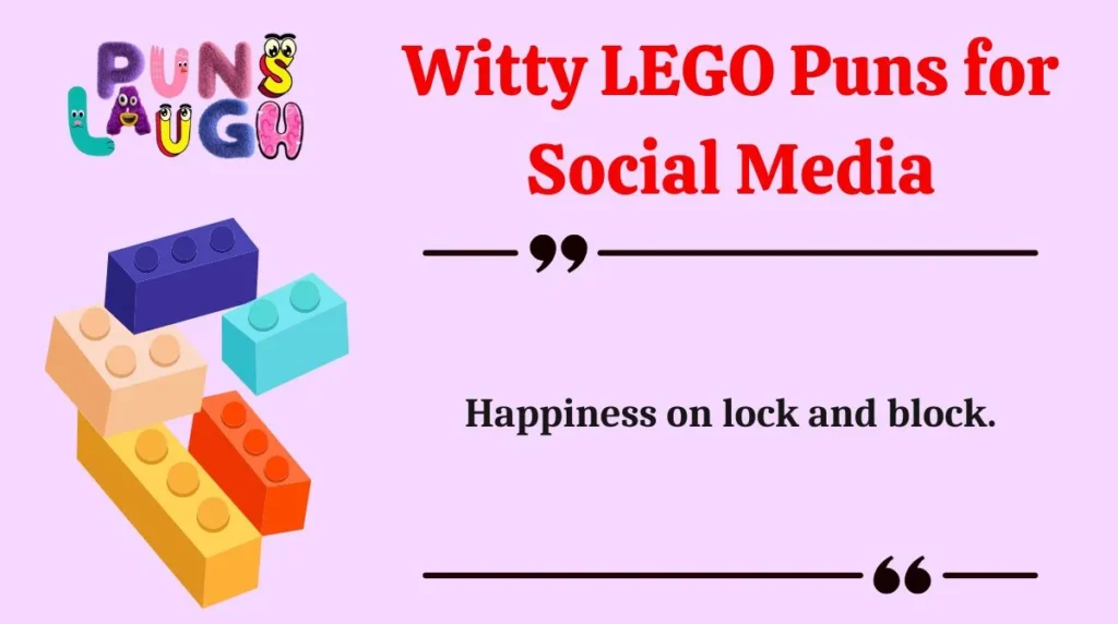 Witty LEGO Puns for Social Media