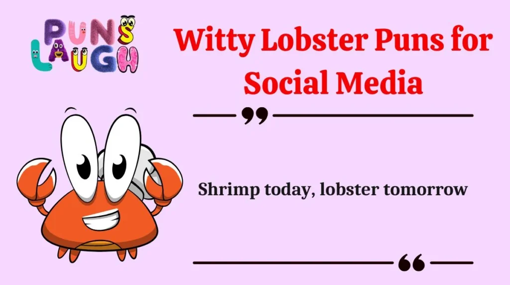 Witty Lobster Puns for Social Media