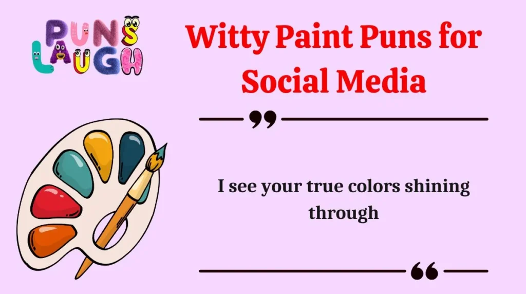 Witty Paint Puns for Social Media