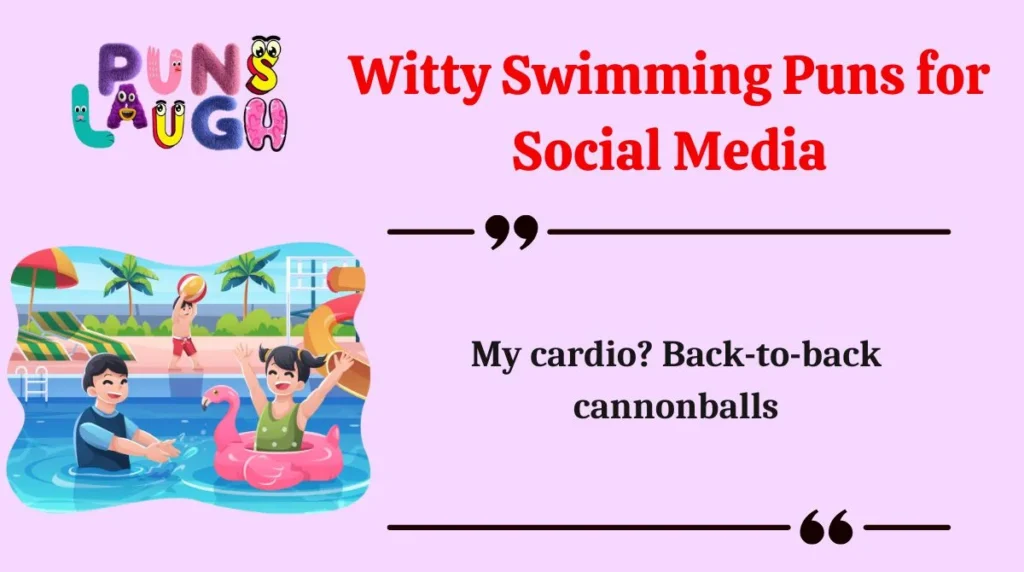 Witty Swimming Puns for Social Media