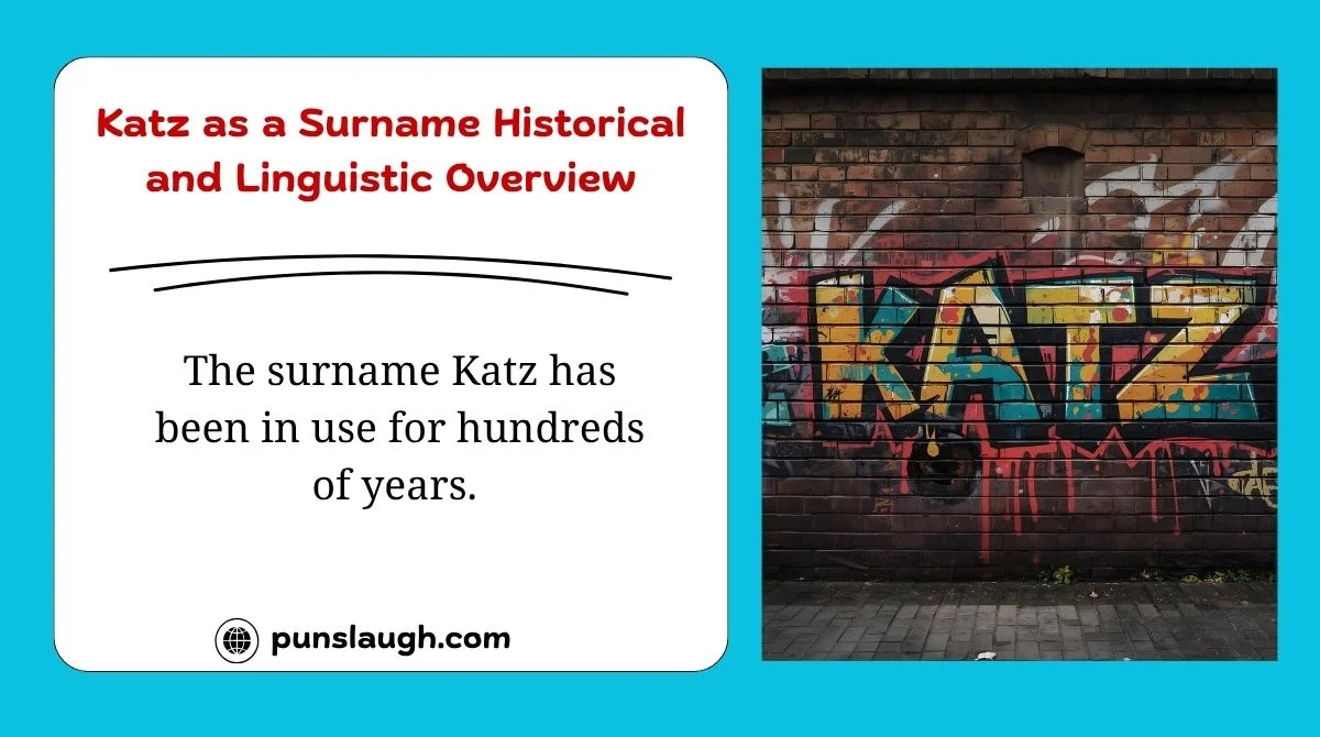 Katz as a Surname — Historical and Linguistic Overview