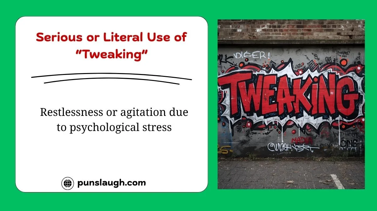 Serious or Literal Use of “Tweaking”