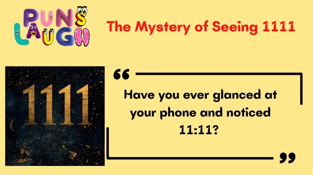 The Mystery of Seeing 1111