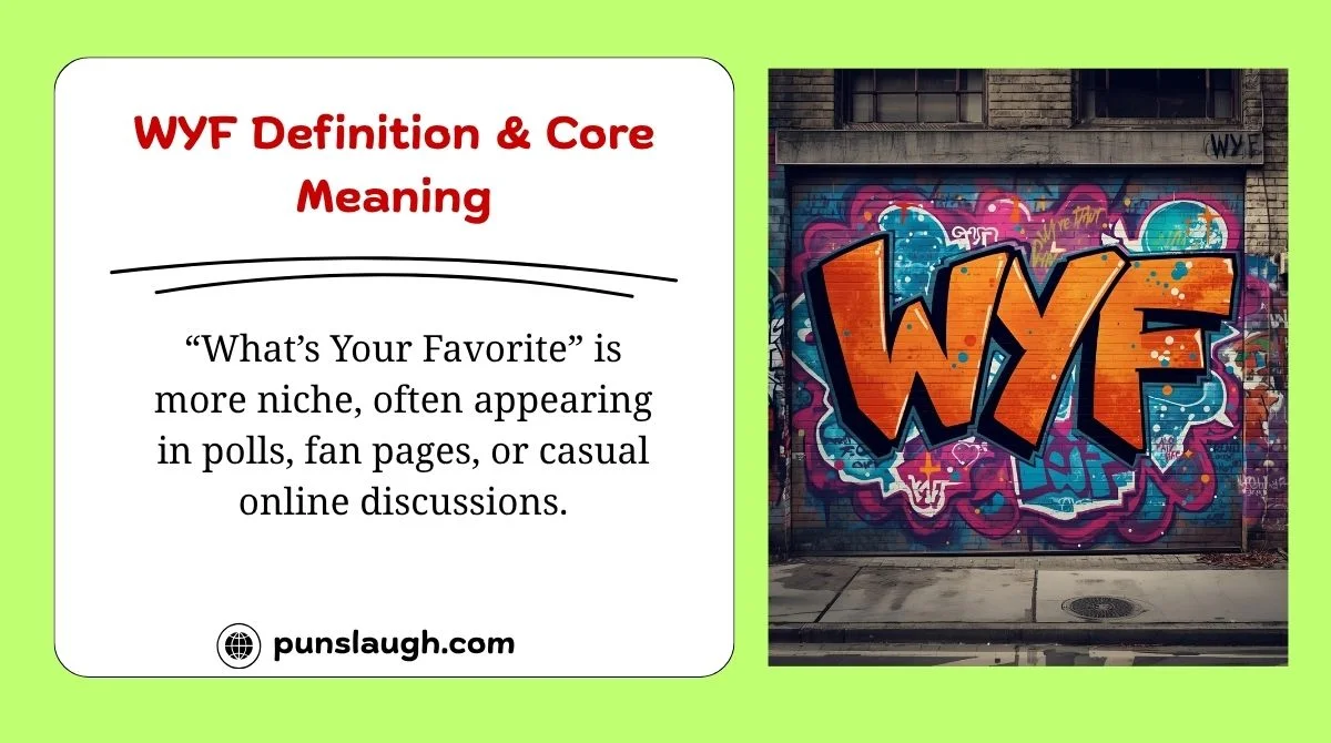 WYF Definition & Core Meaning