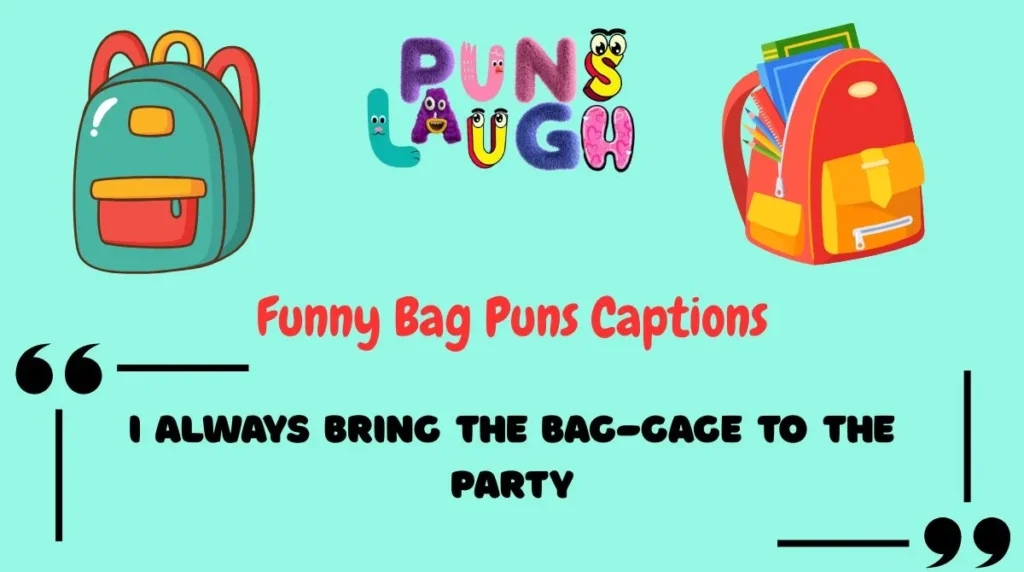 Funny Bag Puns Captions