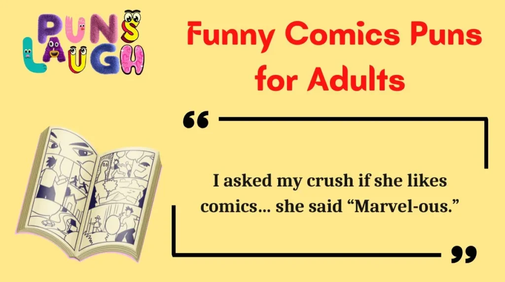 Funny Comics Puns for Adults