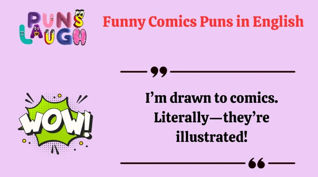 Funny Comics Puns in English
