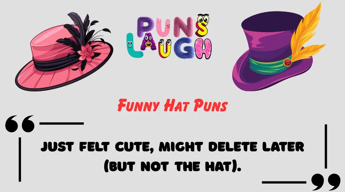 Funny Hat Puns