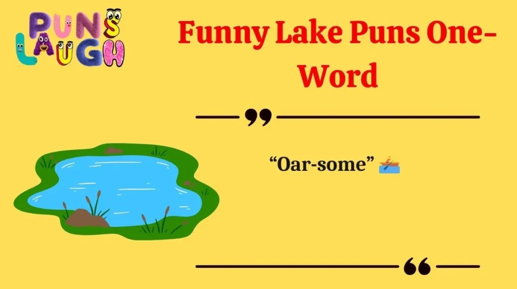 Funny Lake Puns One-Word