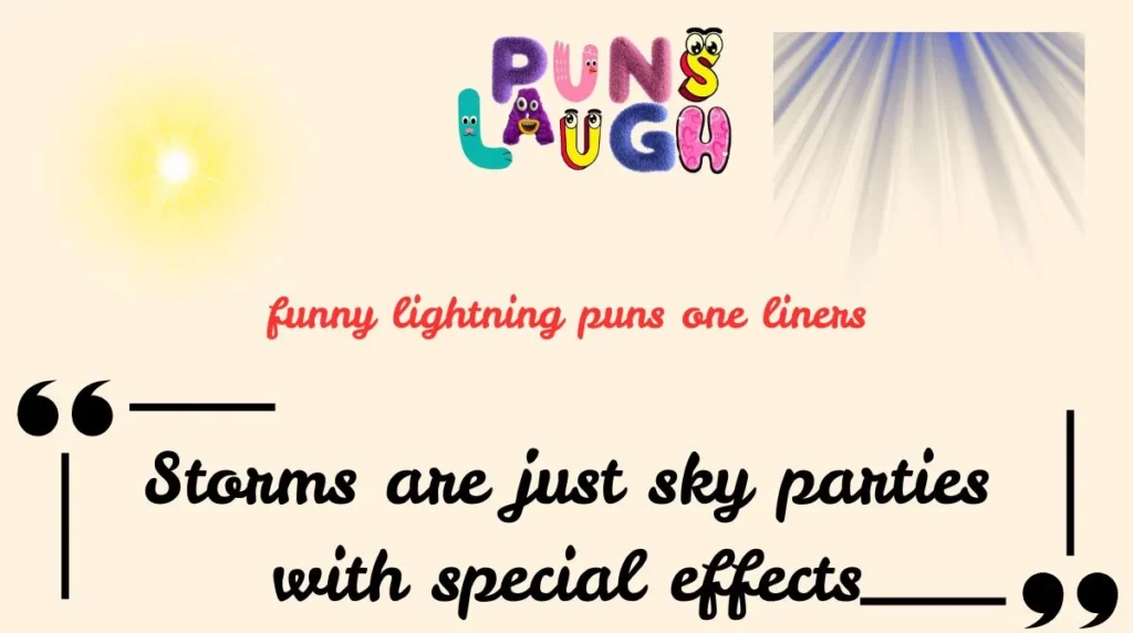 funny lightning puns one liners