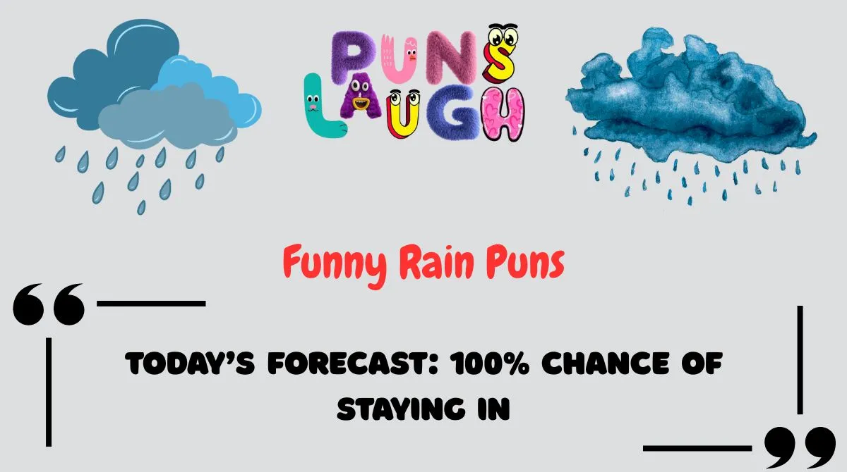 Funny Rain Puns