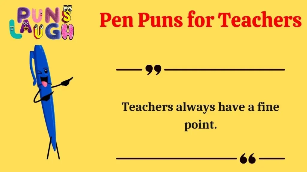 Pen Puns for Teachers