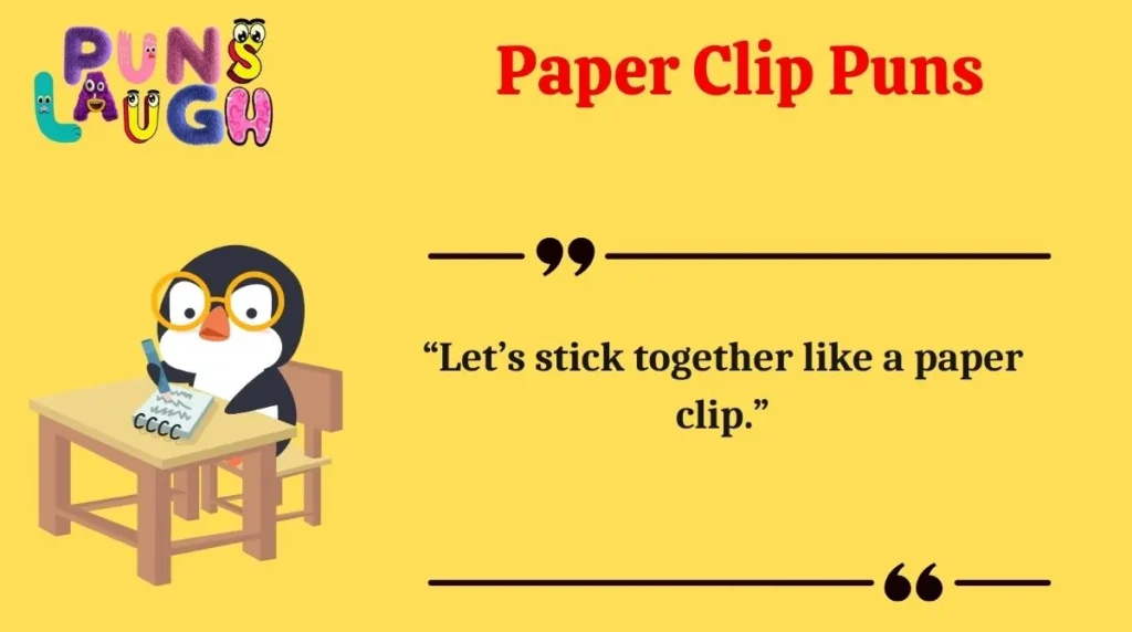 Paper Clip Puns