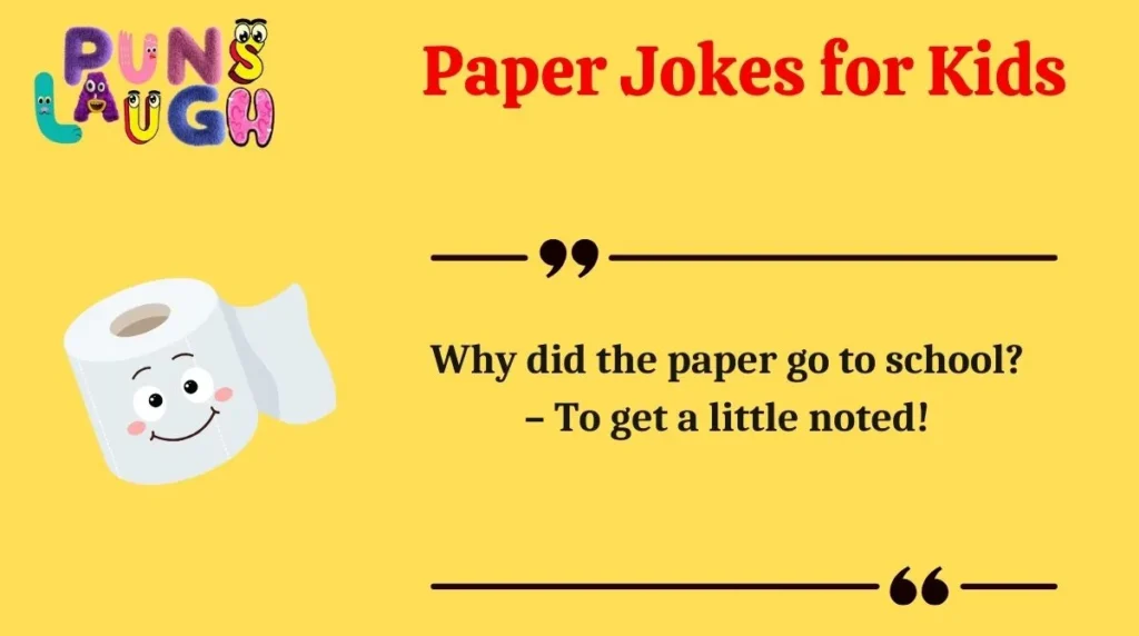 Paper Jokes for Kids
