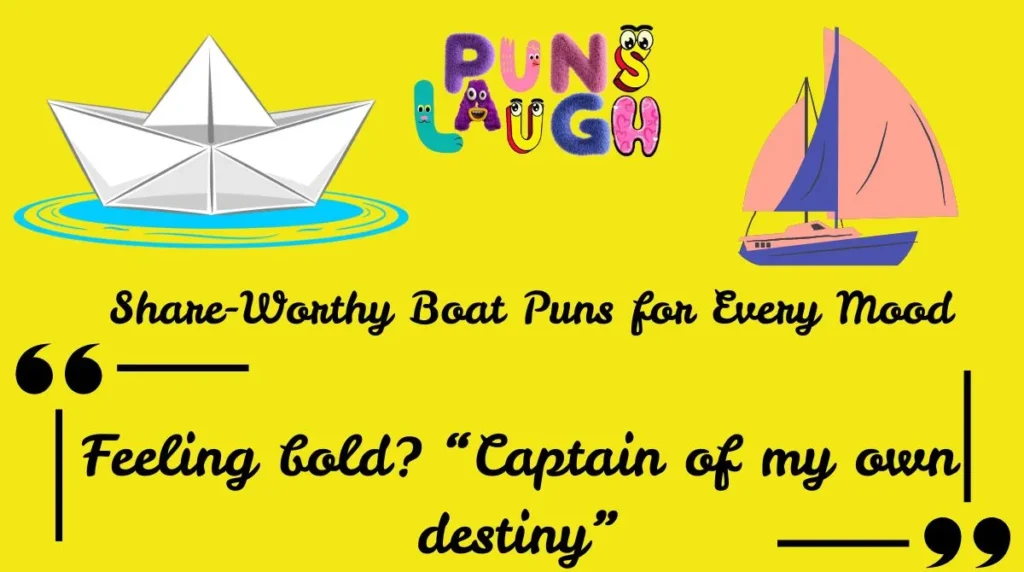 12. Share-Worthy Boat Puns for Every Mood