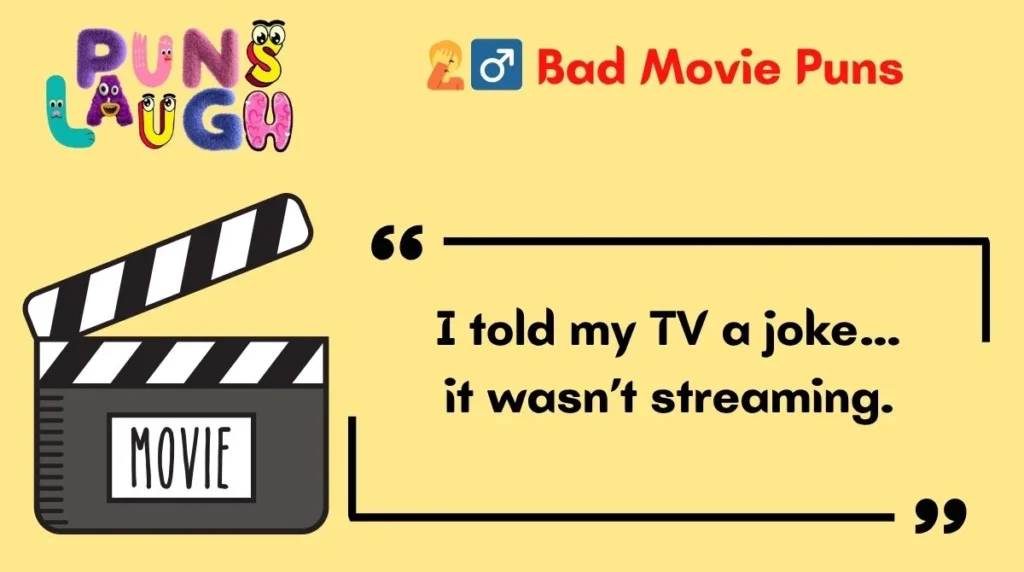  Bad Movie Puns 