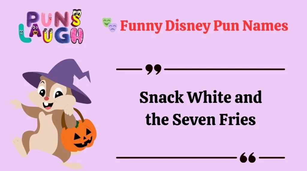 Funny Disney Pun Names