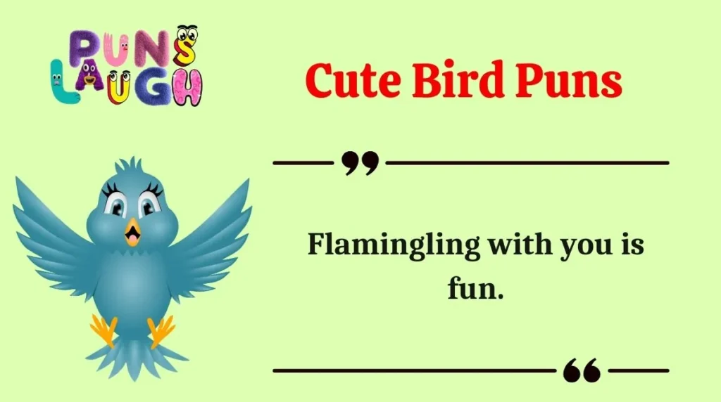 Flamingling with you is fun.