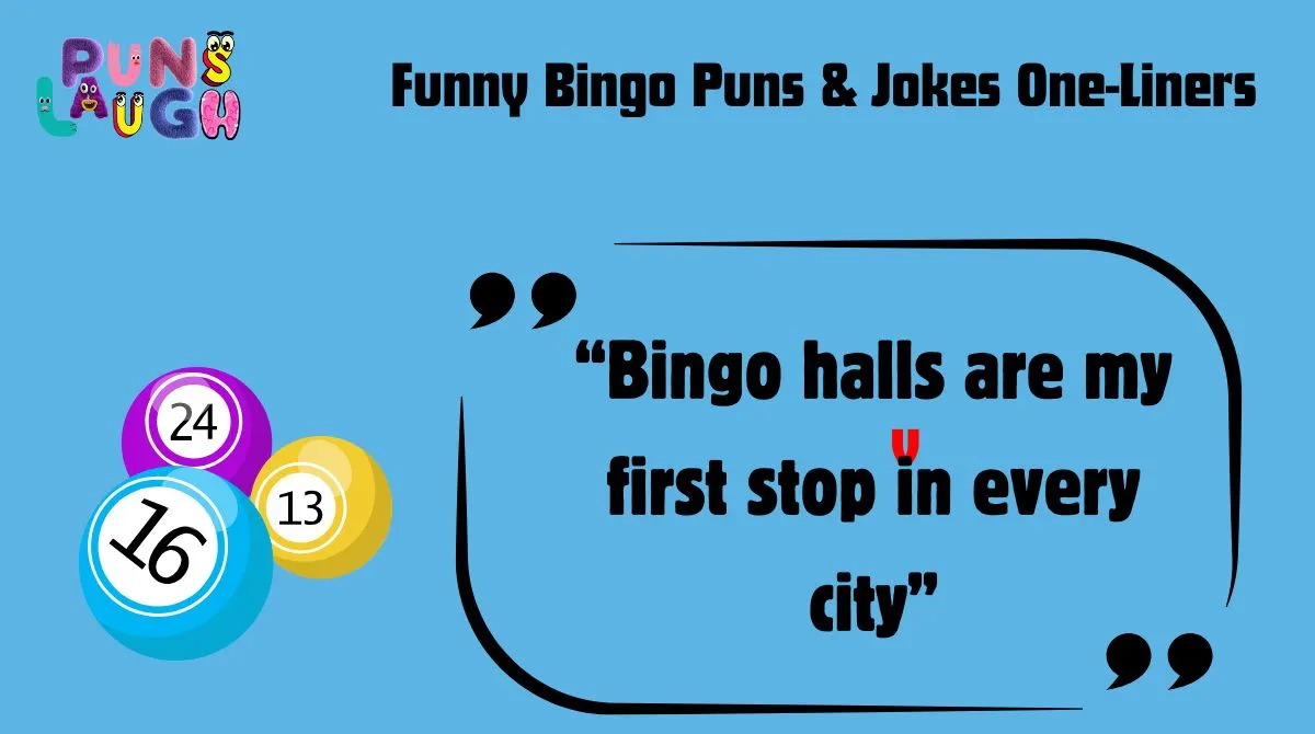 Funny Bingo Puns & Jokes One-Liners