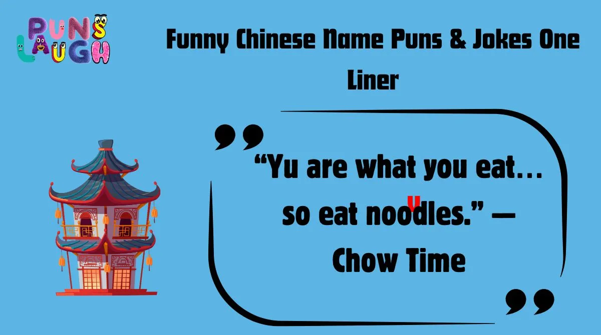 Funny Chinese Name Puns & Jokes One Liner
