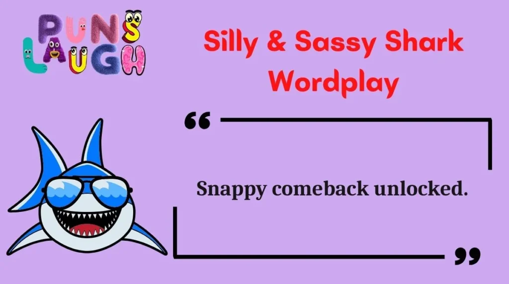 Silly & Sassy Shark Wordplay