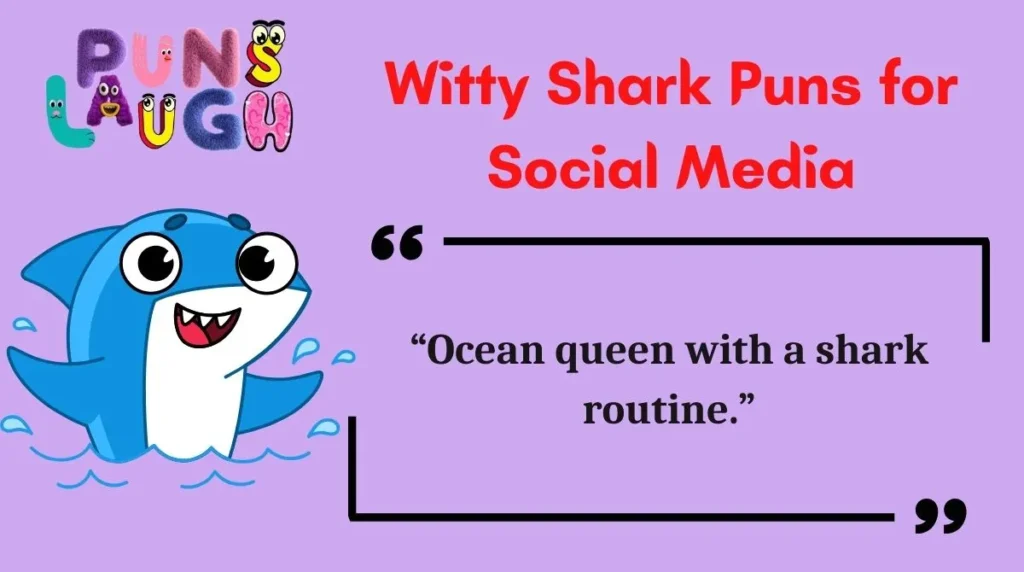 Witty Shark Puns for Social Media
