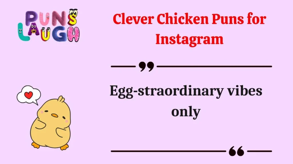Clever Chicken Puns for Instagram