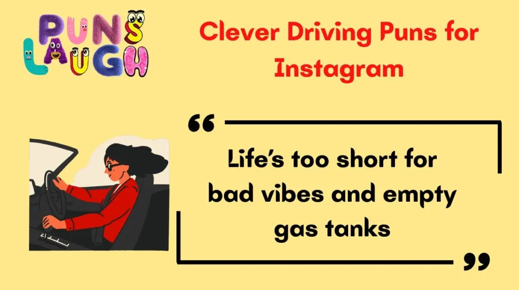 Clever Driving Puns for Instagram