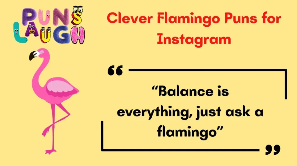 Clever Flamingo Puns for Instagram