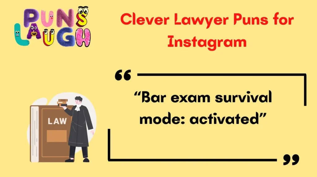 Clever Lawyer Puns for Instagram